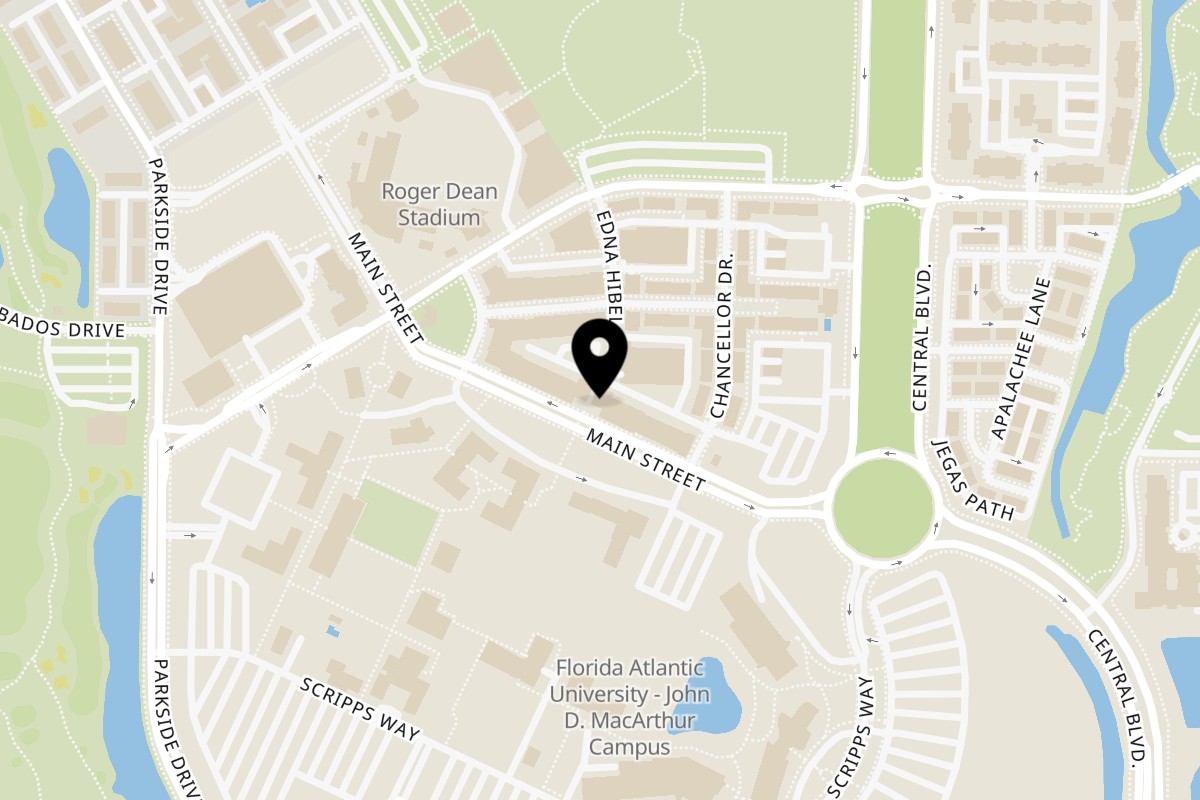 Map showing the location of Taco Maki Jupiter on 1155 Main St STE 120 in Jupiter